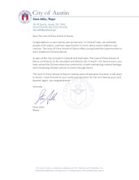 Mayor's commendation letter