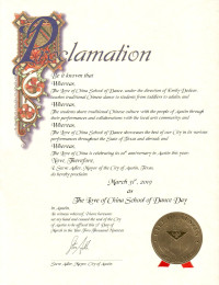 The Love of China Day proclamation